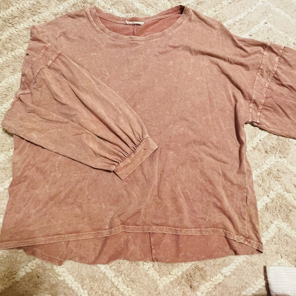 Pink Puffer sleeve shirt
